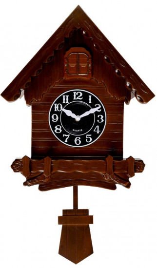 Часы настенные интерьерные с кукушкой «Избушка»