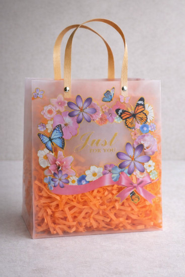 Пакет подарочный с наполнителем