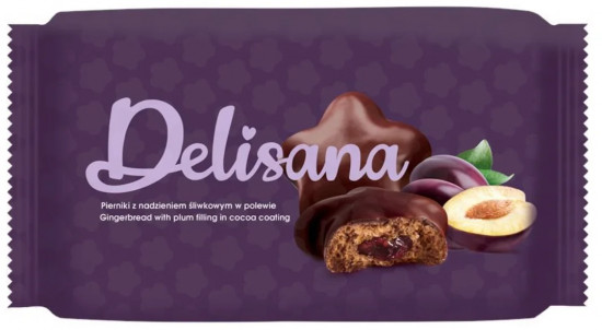 Пряники в шоколаде с сливовой начинкой