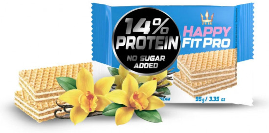 Вафли со вкусом ванили «Happy Fit Pro Protein Vanilla»