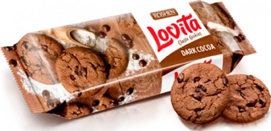 Печенье с какао и кусочками глазури «Lovita Classic»