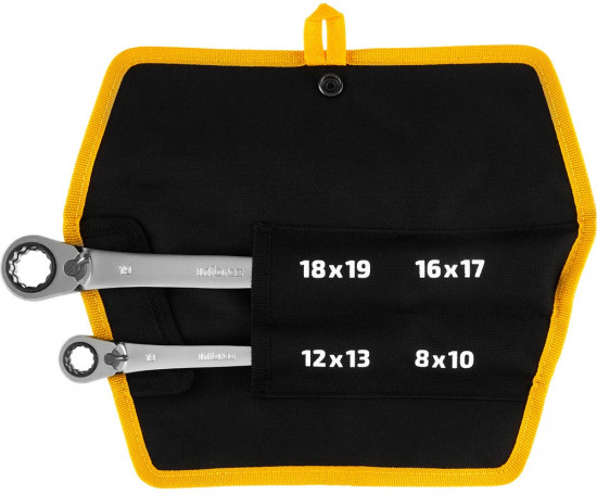 Набор ключей накидных трещоточных 06-05-90