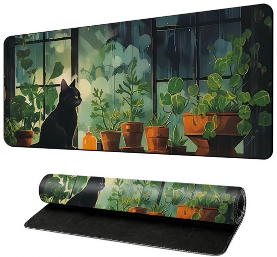 Коврик для мыши «Одинокий кот»