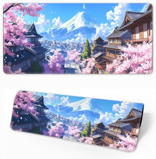 Коврик для мыши и клавиатуры «Весенний Киото»