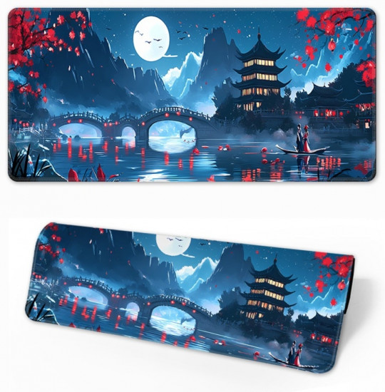Коврик для мыши и клавиатуры «Восточная луна»