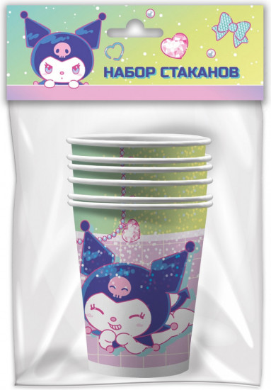 Набор бумажных стаканов «Неоновое настроение»
