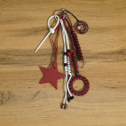 бордовый/белый