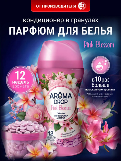Парфюм-кондиционер для белья в гранулах «Pink Blossom. Розовое цветение»