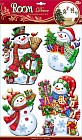 Декор для стен «Семья снеговиков»