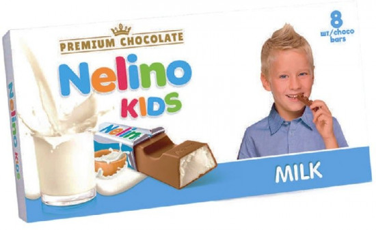 Шоколад для детей молочный с молочной начинкой «Kids»