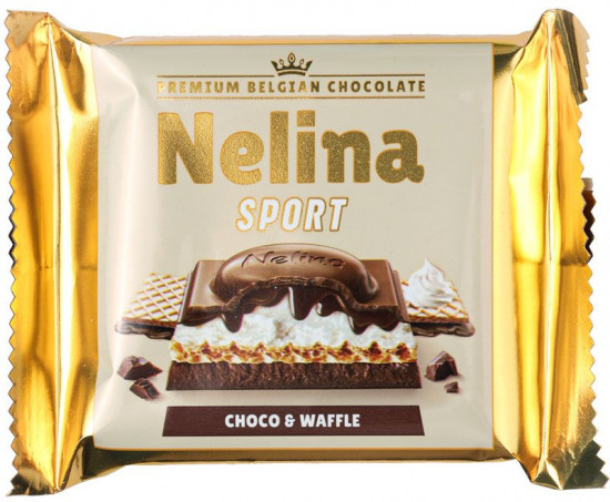 Шоколад молочный с начинкой из фундука и вафлями «Premium Sport»