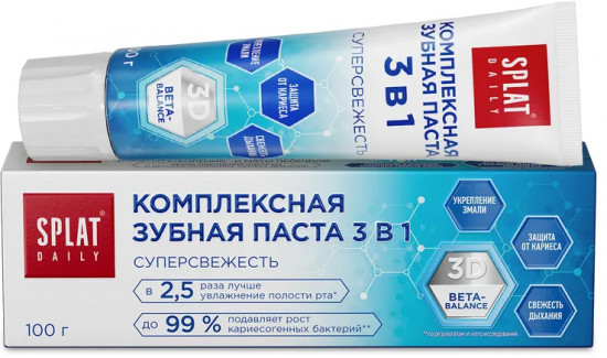 Зубная паста «Суперсвежесть 3 в 1»