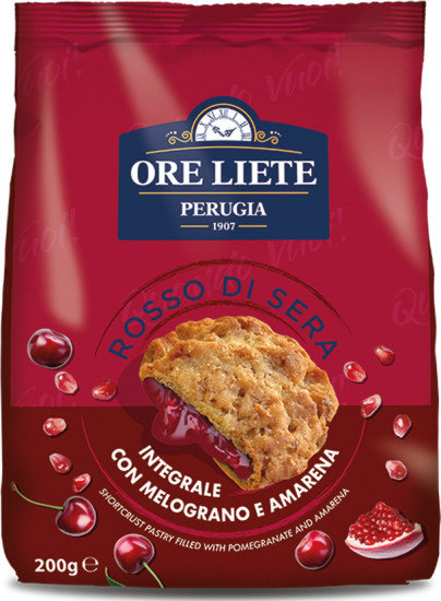 Печенье цельнозерновое с начинкой гранат и вишня «Rosso Di Sera»
