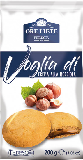 Печенье с кремовой начинкой со вкусом фундука «Crema alla Nocciola»