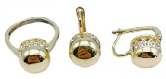 Комплект украшений женский c кристаллом