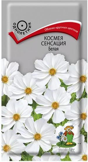 Семена космеи «Сенсация белая»