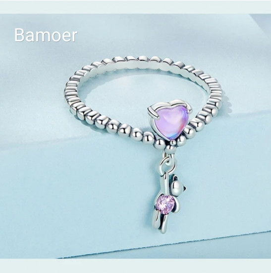 Кольцо с медвежонком