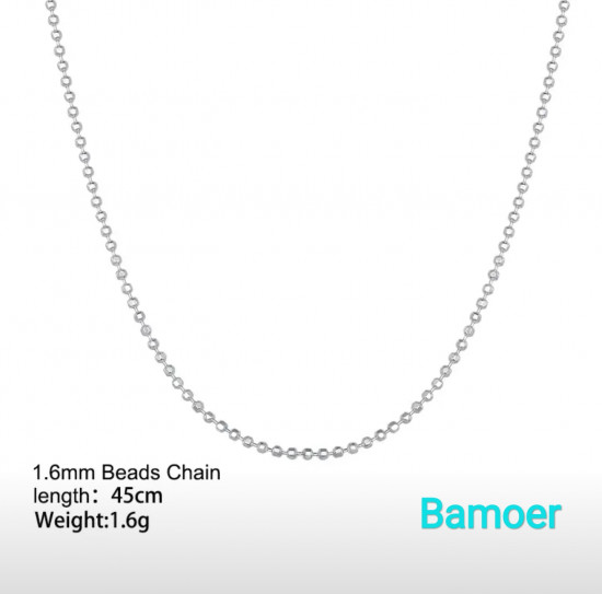 Цепочка из серебра «Beads»