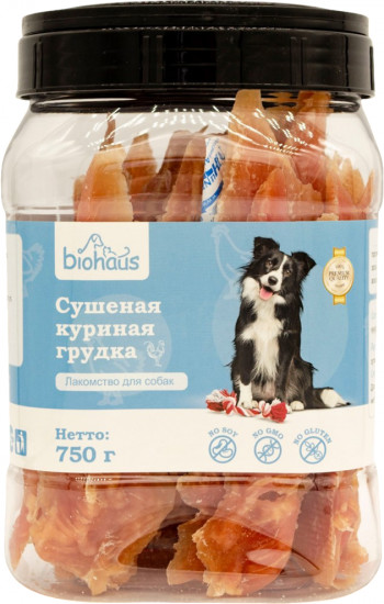 Лакомство для собак «Сушеная куриная грудка»