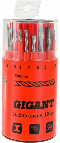 Набор сверл по металлу, кирпичу, дереву