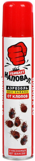 Аэрозоль от клопов без запаха «Наповал»