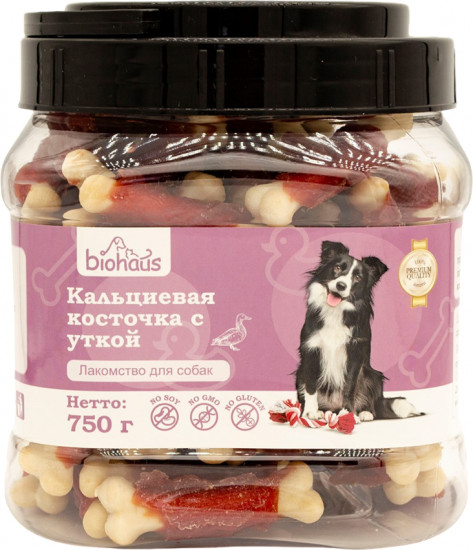 Лакомство для собак «Кальциевая косточка с уткой»