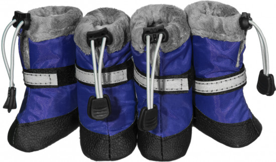 Обувь для собак утепленная со светоотражающей полосой