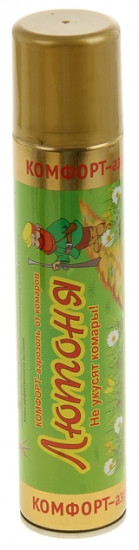 Аэрозоль от комаров «Лютоня. Комфорт»