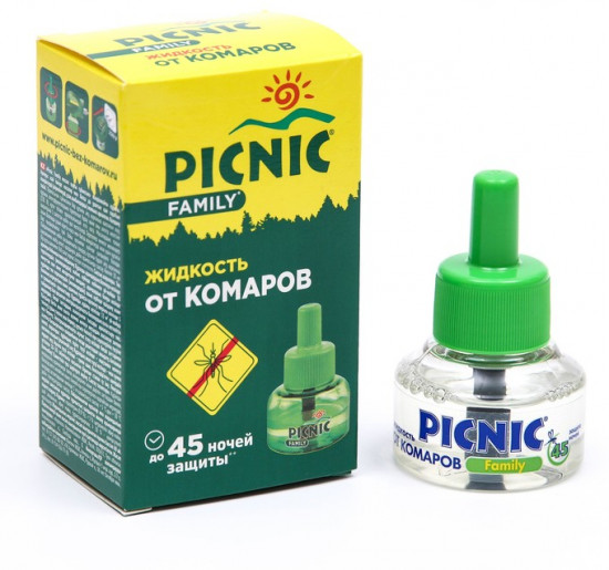 Дополнительный флакон-жидкость от комаров Picnic Family