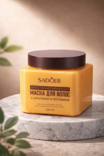 Маска восстанавливающая для волос с кератином и пептидами