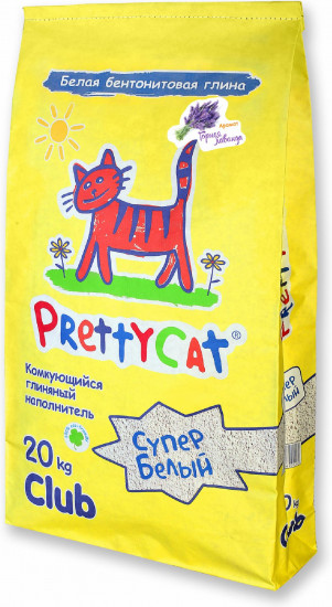 Наполнитель комкующийся для кошачьего туалета с лавандой «Супер белый»