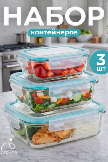 Набор контейнеров для хранения продуктов