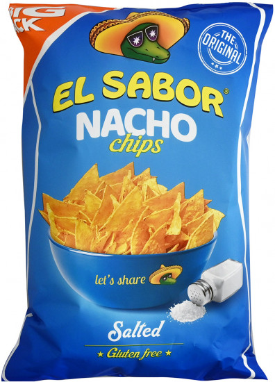 Кукурузные чипсы «Nacho Chips Salted. Начос с солью»