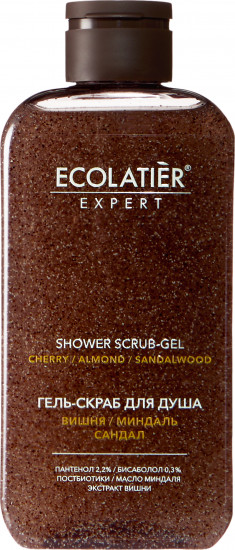 Гель-скраб для душа «Вишня, миндаль, сандал»