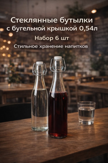 Набор бутылок с пробкой