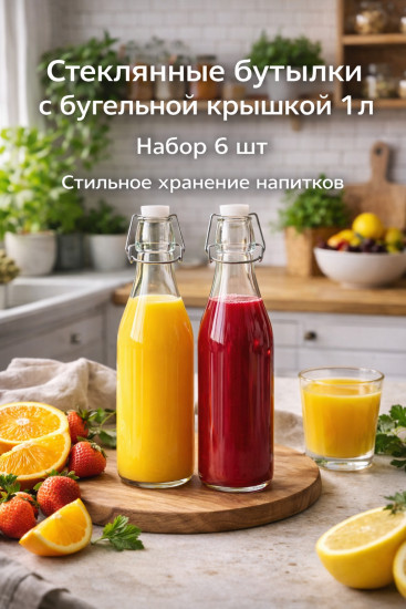 Набор бутылок с пробкой