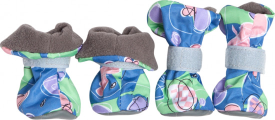 Ботинки для собак на флисе, размер XS