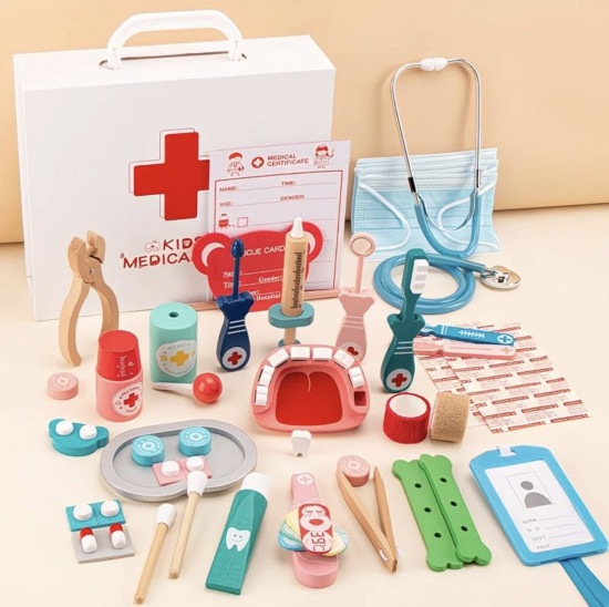 Набор доктора деревянный