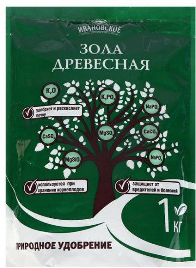 Зола древесная