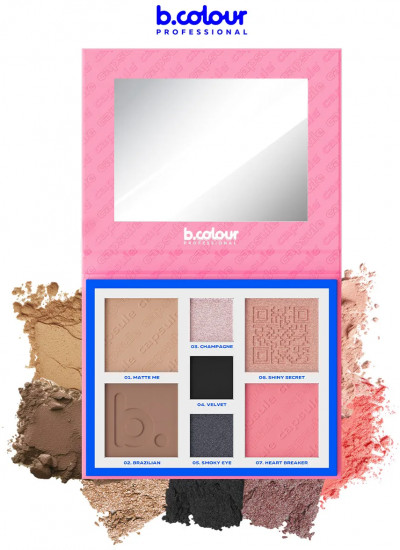 Палетка для лица и глаз контурирующая, оттенок 02 Super power