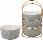 Набор салатников на подставке «Grain»