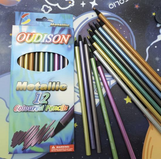 Набор цветных карандашей «Metallic»