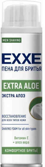 Пена для бритья мужская восстанавливающая с алоэ