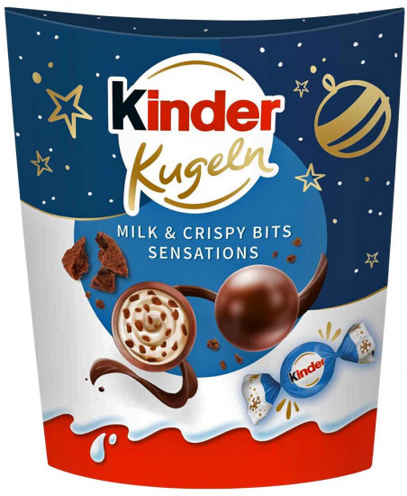 Шоколадные конфеты-шарики с молочным кремом и воздушным рисом «Kugeln Milk & Crispy Bits Sensations»