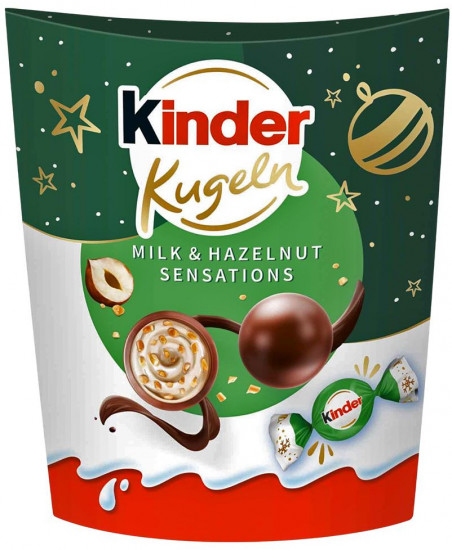 Шоколадные конфеты-шарики с молочным кремом и фундуком «Kugeln Milk & Hazelnut Sensations»