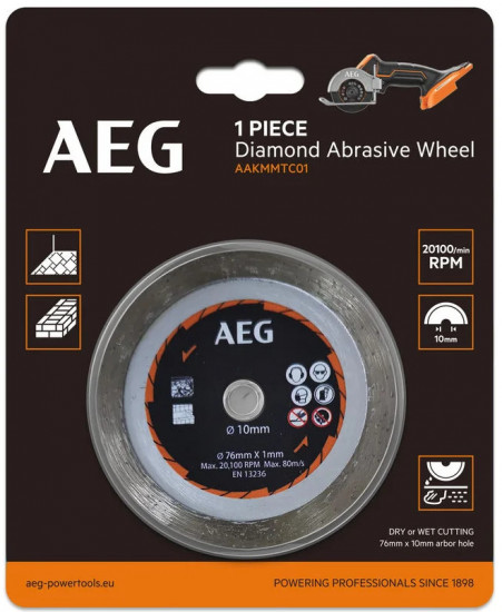 Диск алмазный для отрезной машины AAKMMTC01 