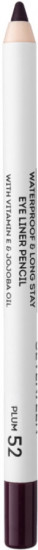 Карандаш для век водостойкий с витамином Е «Super Smooth Waterproof & Longstay», оттенок 52 Cливовый