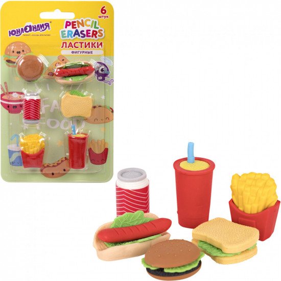 Набор ластиков фигурных