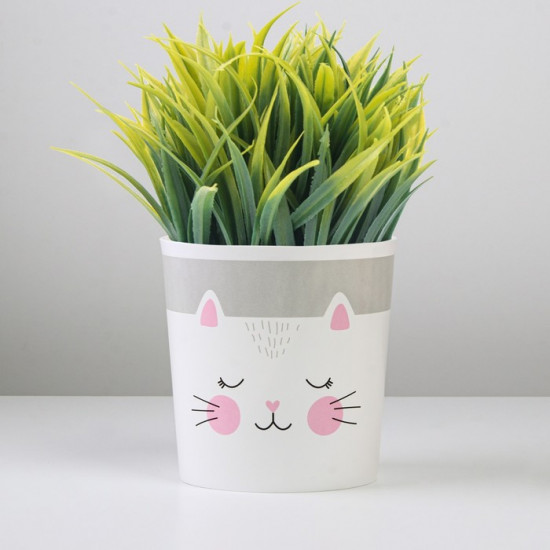 Кашпо для цветов «Котик»