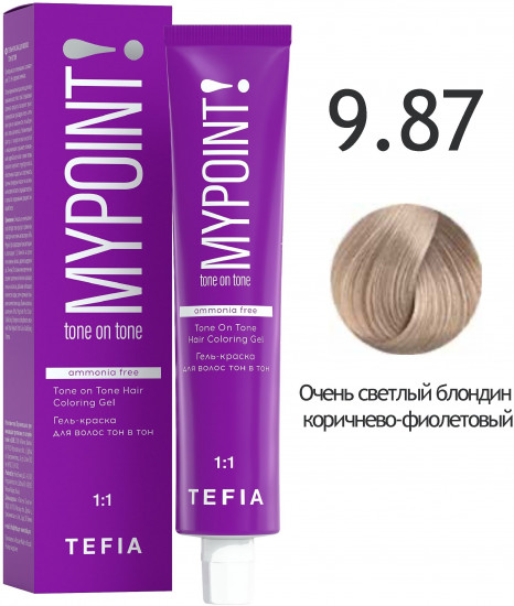 Гель-краска для волос, оттенок 9.87